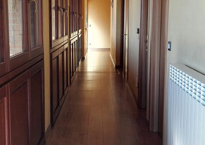 Il corriodio che porta alle stanze degli ospiti