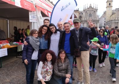 Gli operatori dell'Aliseo con i nostri supporter